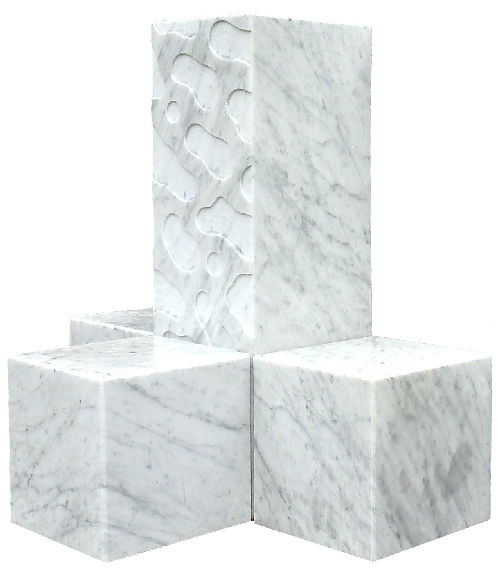 marbre blanc Philippe Chitarrini Cube